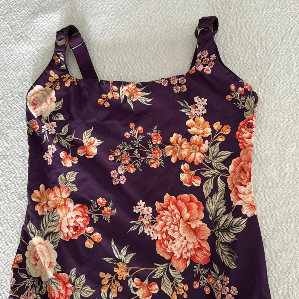 Maaji Dark Grape Layla Classic One Piece, Large, $174 - Picture 5 of 12